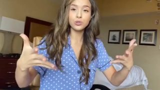 Pokimane Pyjamas Ass See Through Twitch Clip