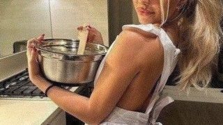 Breckie Hill Onlyfans leak Nude big ass in kitchen