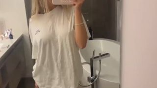 Breckie Hill Titty play nipslip Video