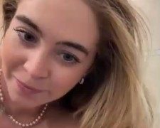 Grace Charis morning shower and styling hot video