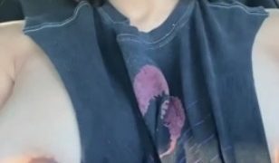 Stormi Maya Unexpected and Unstoppable Lactation In The Car